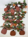 7 Grapevine Frame Hanging Pumpkins Decorations