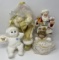 2 Santa Figures, Dreamsicles Soft Doll and Angel Ornament