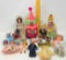 Lot of Dolls, Ringling Brothers Clown Figurine, and others