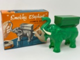 Vintage Smoking Elephant Cigarette Dispenser, New with Box