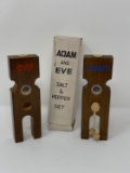 Adam & Eve Novelty Salt & Pepper Shakers, with Box