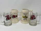 4 Souvenir Beer Mugs
