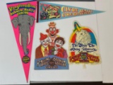 Vintage Ringling Brothers, Barnum & Bailey Circus Pennants and Signs
