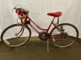 Lady's Red Schwinn Varsity Bike