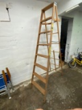 Lynn 8' Wooden Ladder