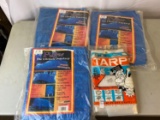 4 Tarps, All New in Packaging