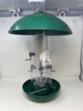Bird Feeder with Green Dome Top