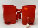 2 Red Plastic Ortho Whirlybird Spreaders
