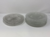 Clear Glass Depression Glass Plates