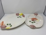 Majolica Type Serving Dishes