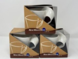 3 New Wave Caffe Coffee Cups