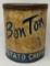 Antique Bon Ton Metal Potato Chip Tin