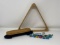Billiard Ball Frame, Brush, Chalkers