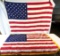 2 50-Star American Flags- One has Gold Fringe