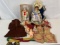 Grouping of Dolls and Miscellaneous Doll Clothing