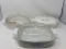 3 Covered Corningware Casserole Dishes