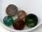 5 Antique Marbles, Rough Condition