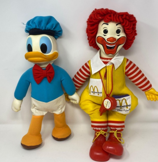 Donald Duck and Ronald McDonald Dolls