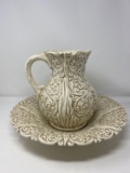 Ceramic Pitcher and Bowl