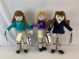 3 Paddock Barn Design Best Buddies Dolls- Lainie, Kaylee and Sophia