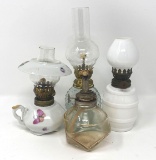 4 Miniature Oil Lamps