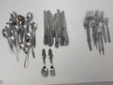 Grouping of Flatware, Donald Duck Fork and Spoon