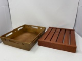 Wooden Serving Tray and Wooden Riser