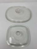 2 Glass Corning Ware Lids