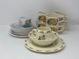 2 Child's Dish Sets and 6 Cups
