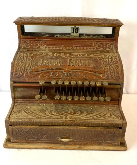 Antique Jacob Rubin "National" Cash Register