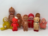 Plastic Mid Century, Kewpie, and other Baby Doll Figurines