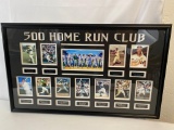 Framed 500 Home Run Club, Trading Card Collage