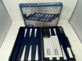 Backgammon Game in Faux Leather Carrying Case with Box