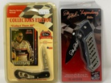 2 Dale Earnhardt Pocket Knives- Both New on Cards