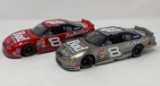 2 #8 Bud Die Cast Race Cars- Red & Silver