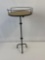 Tri-Footed Metal Table with Gallery