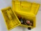 Yellow Tool Box with Top Tray and Contents