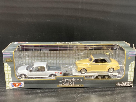 American Classics Truck and Car on Trailer