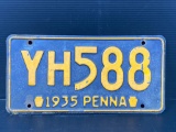 1935 PA License Plate