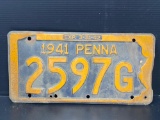 1941 PA License Plate