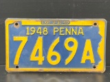 1948 PA License Plate