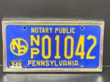 Notary Public PA License Plate
