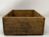 Wooden Crown Horse Nails Crate