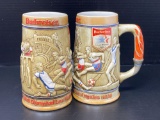 2 Budweiser Open Steins- Olympic Committee