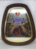 Anheuser Busch Natural Light Framed Mirror