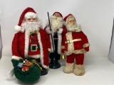 3 Santa Figures
