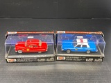Motor Max 1949 Mercury Coupe Fire Chief and 1983 Dodge Diplomat in Original Boxes