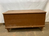 Antique Dove Tailed Blanket Chest