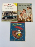 Vette Vues Fact Book of 1963-67 Sting Ray, The American Family Magazine and Mickey Mouse Tablet