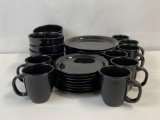Mainstays Black Dinnerware Set